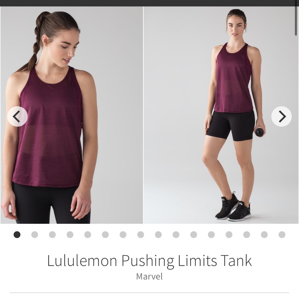 lululemon Pushing Limits Tank MARVEL*
